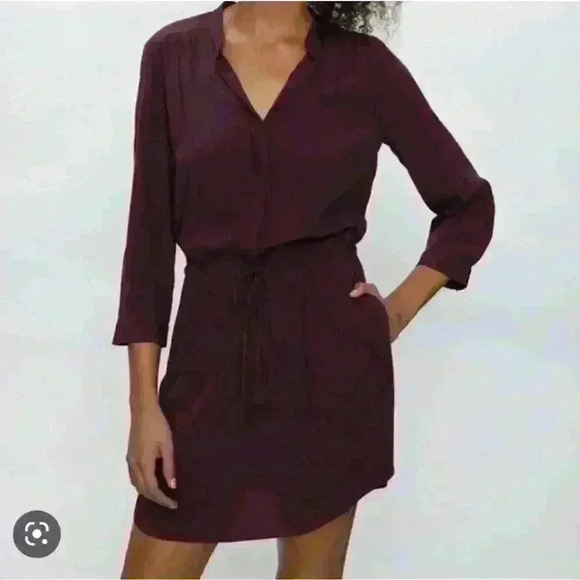 Aritzia Babaton 100% silk purple dress xs - Picture 2 of 14